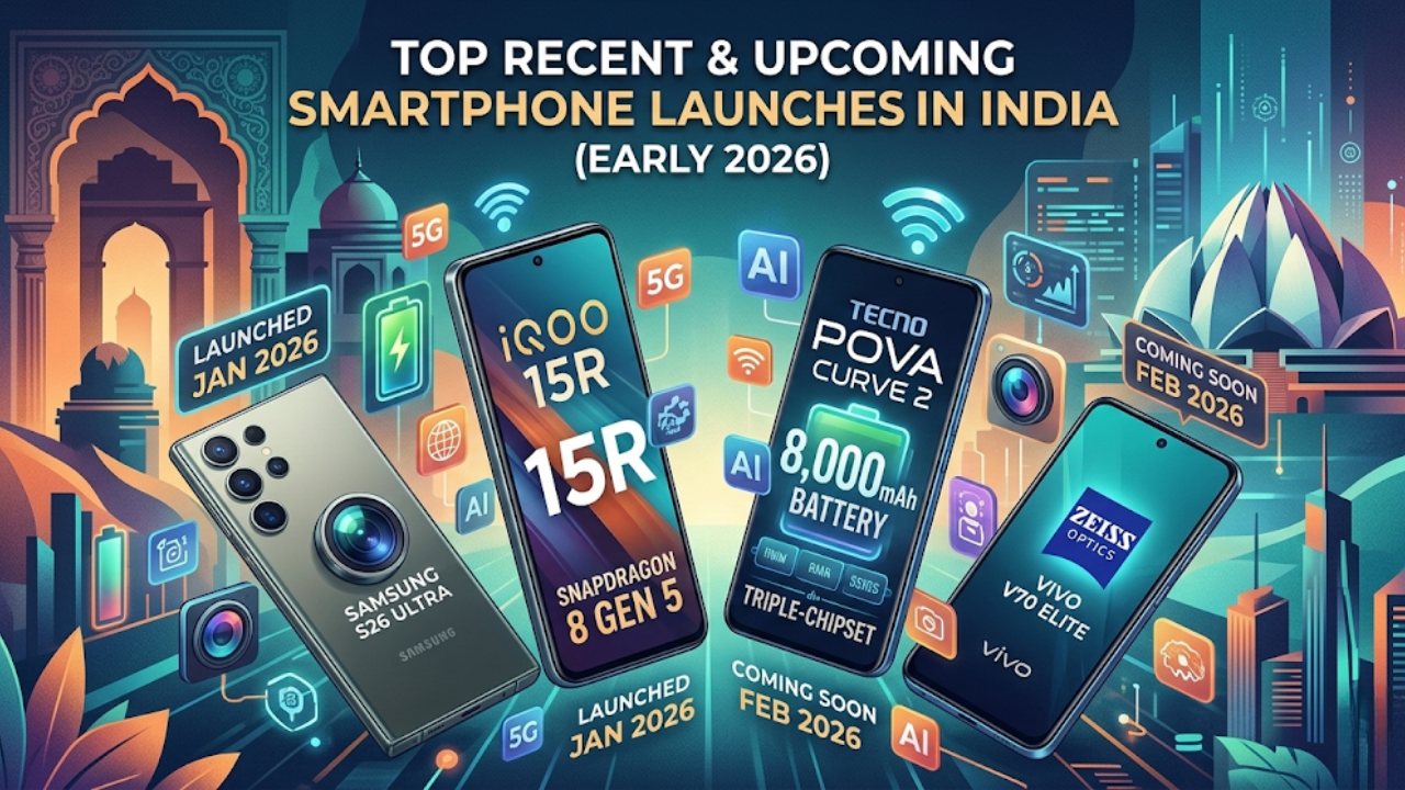 Top Recent & Upcoming Smartphone Launches in India (2026): The Ultimate Guide