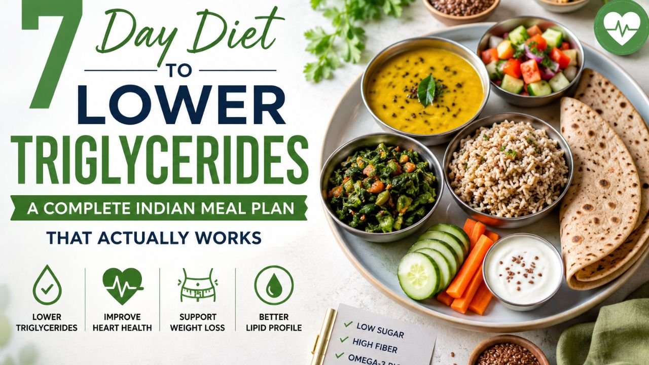 7 Day Diet to Lower Triglycerides: Complete Indian Meal Plan to Lower Triglycerides Naturally