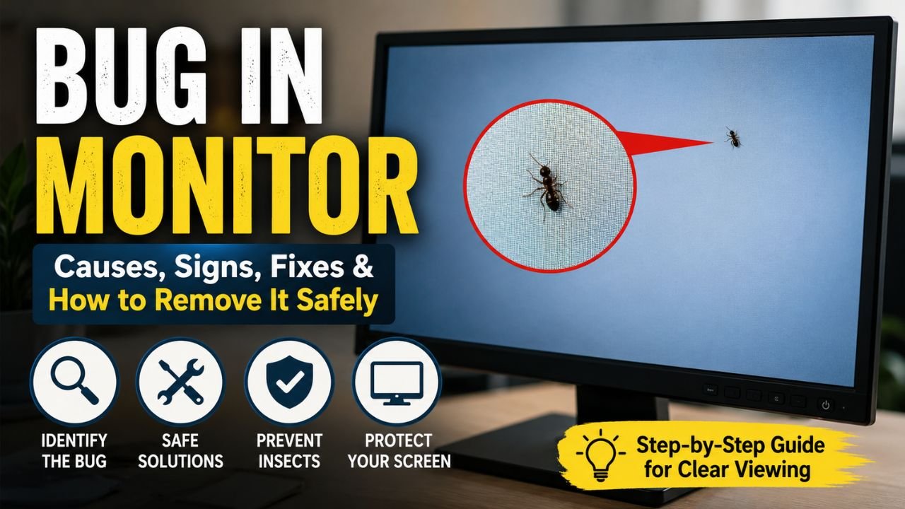 Bug in Monitor: Causes, Signs, Fixes, and How to Remove a Bug Trapped in Your Screen