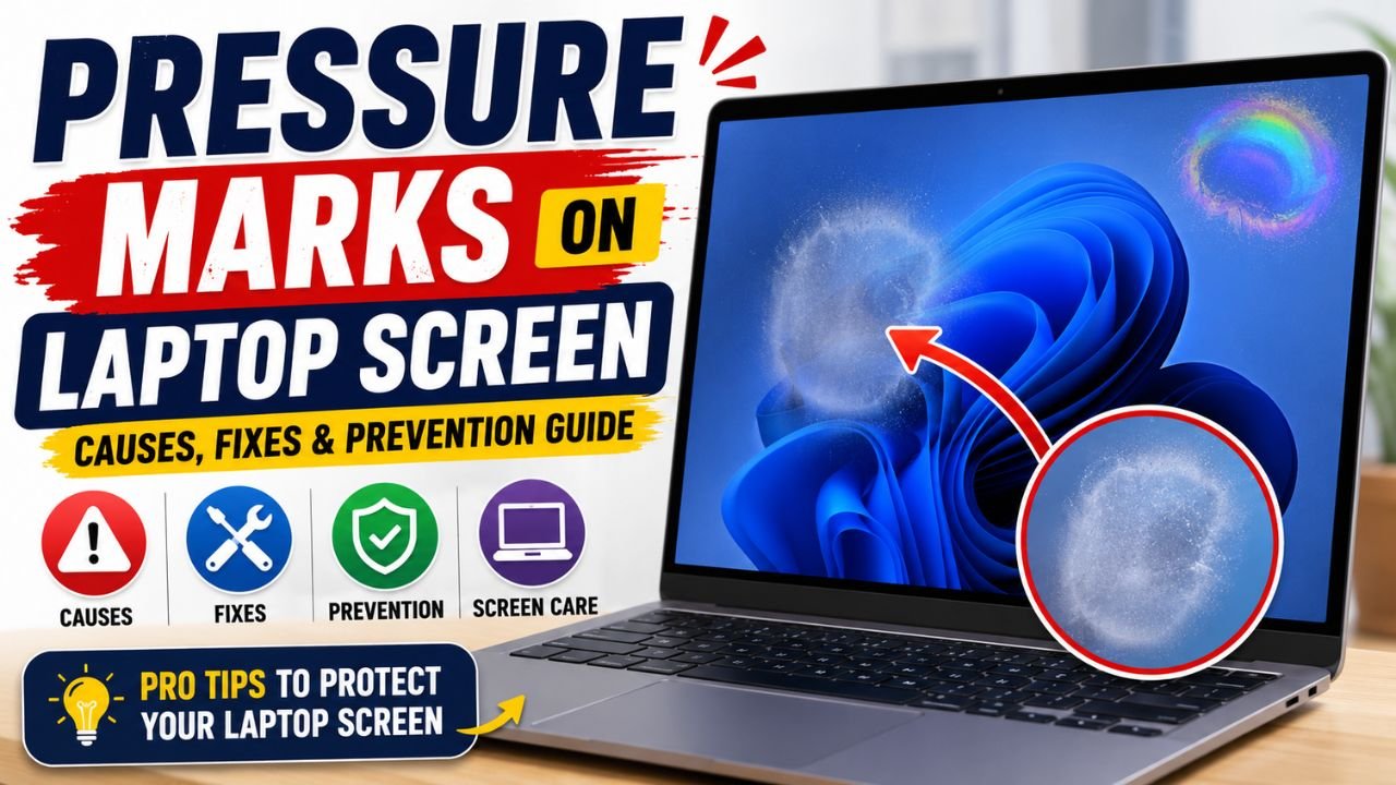 Pressure Marks on Laptop Screen: Causes, Fixes & Prevention Guide 2026