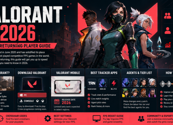 Valorant 2026 guide for new and returning players with agents, ranks, download and mobile overview