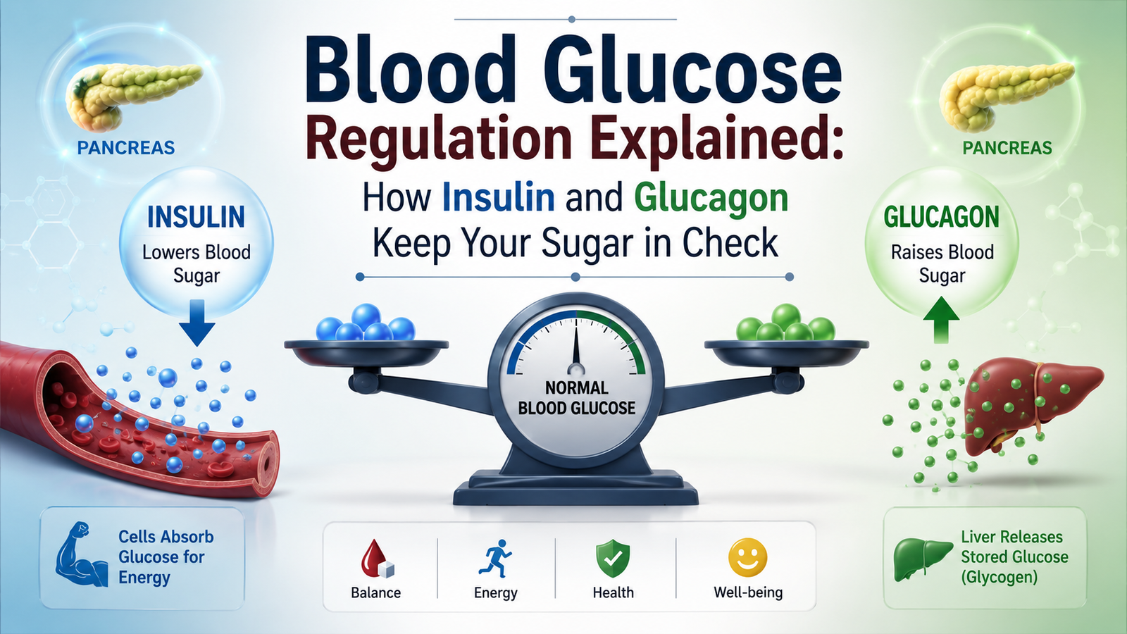 Blood Glucose Regulation Explained: How Insulin and Glucagon Keep Your Sugar in Check