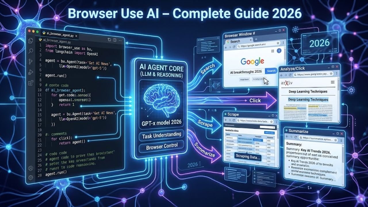 Browser Use AI: The Complete Guide to Building Intelligent AI Browser Agents (2026)