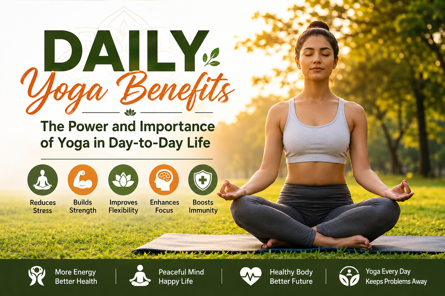 Daily Yoga Benefits: The Power and Importance of Yoga in Day to Day Life