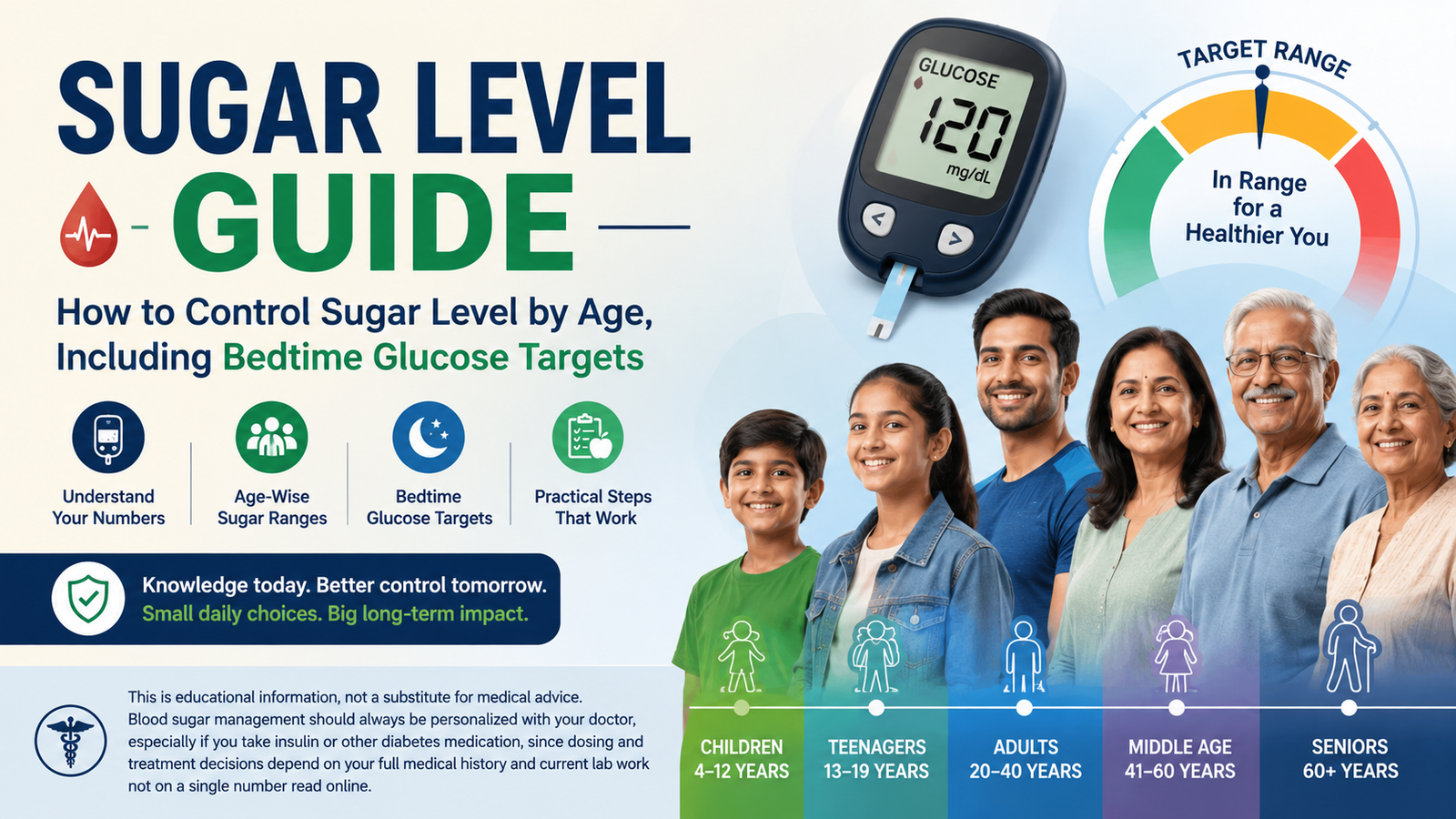 Sugar Level Guide: How to Control Sugar Level by Age, Including Bedtime Glucose Targets