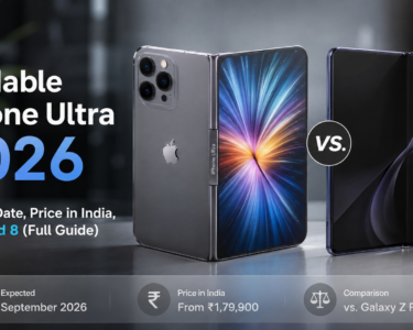 Foldable iPhone Ultra 2026 vs Galaxy Z Fold 8 showing expected release date and price in India