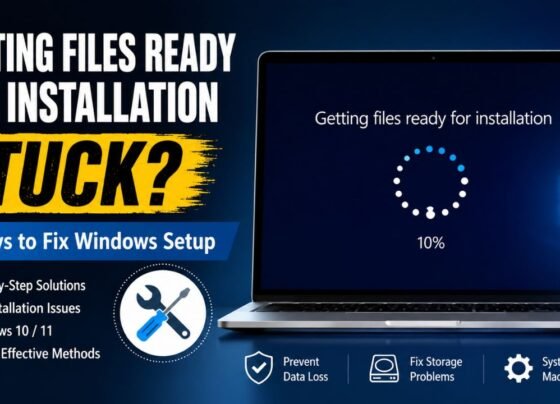 Getting Files Ready for Installation Stuck