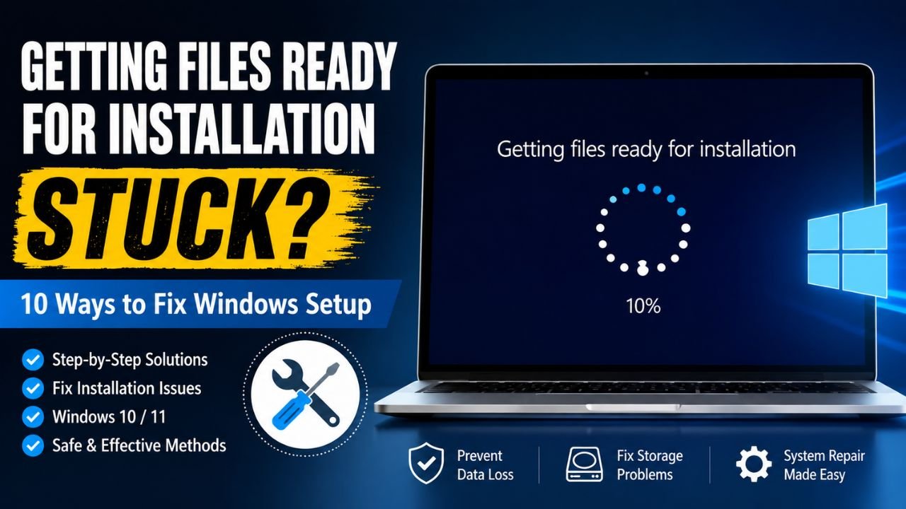 Getting Files Ready for Installation Stuck: 10 Ways to Fix Windows Setup