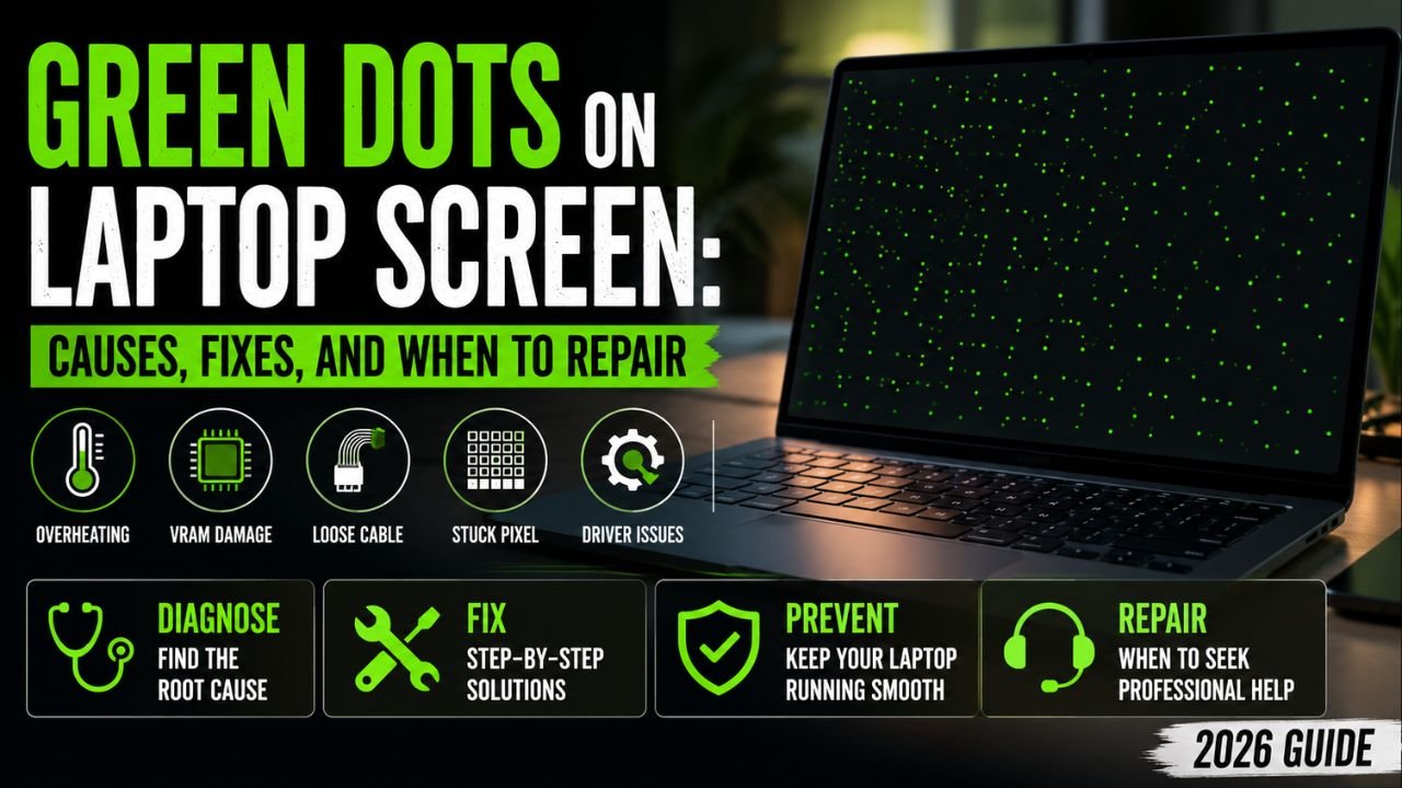 Green Dots on Laptop Screen: Causes, Fixes, and When to Repair (2026 Guide)
