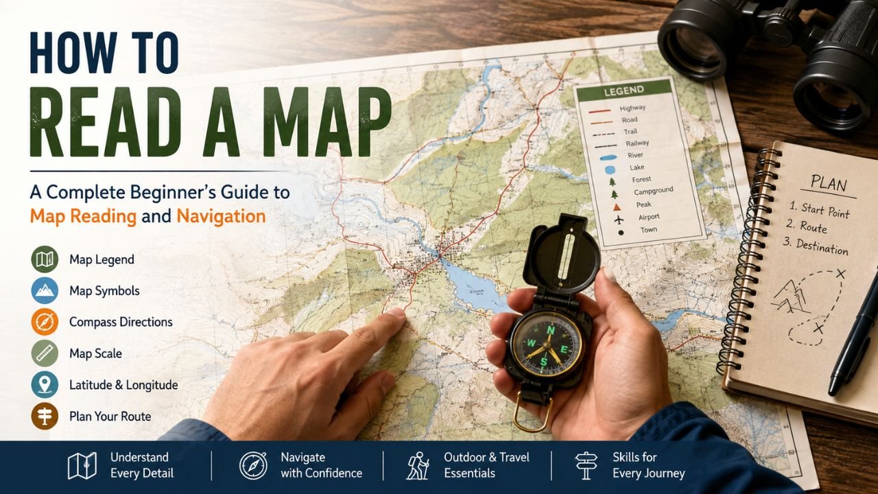 How to Read a Map: A Complete Beginner’s Guide to Map Reading and Navigation