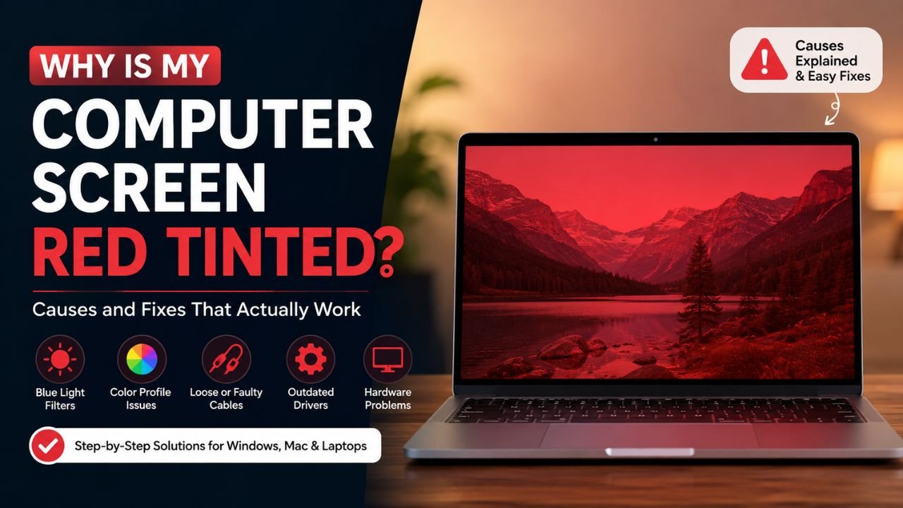 Why Is My Computer Screen Red Tinted? Causes and Fixes That Actually Work