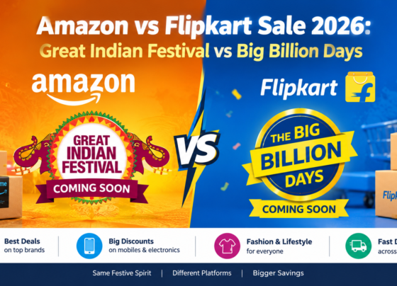 Amazon vs Flipkart Sale 2026 comparing Great Indian Festival and Big Billion Days deals