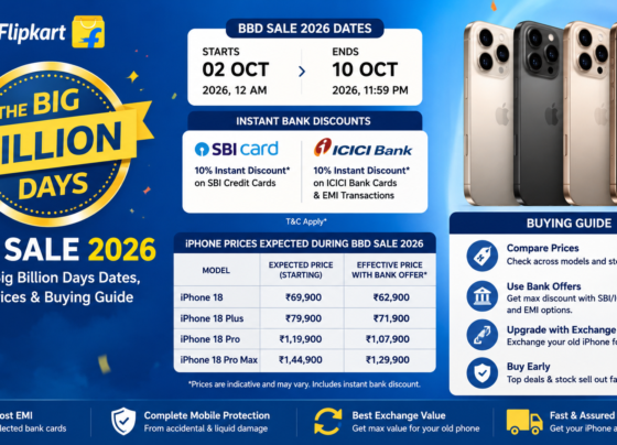 BBD Sale 2026 Flipkart Big Billion Days dates, iPhone 18 prices, bank discounts and buying guide