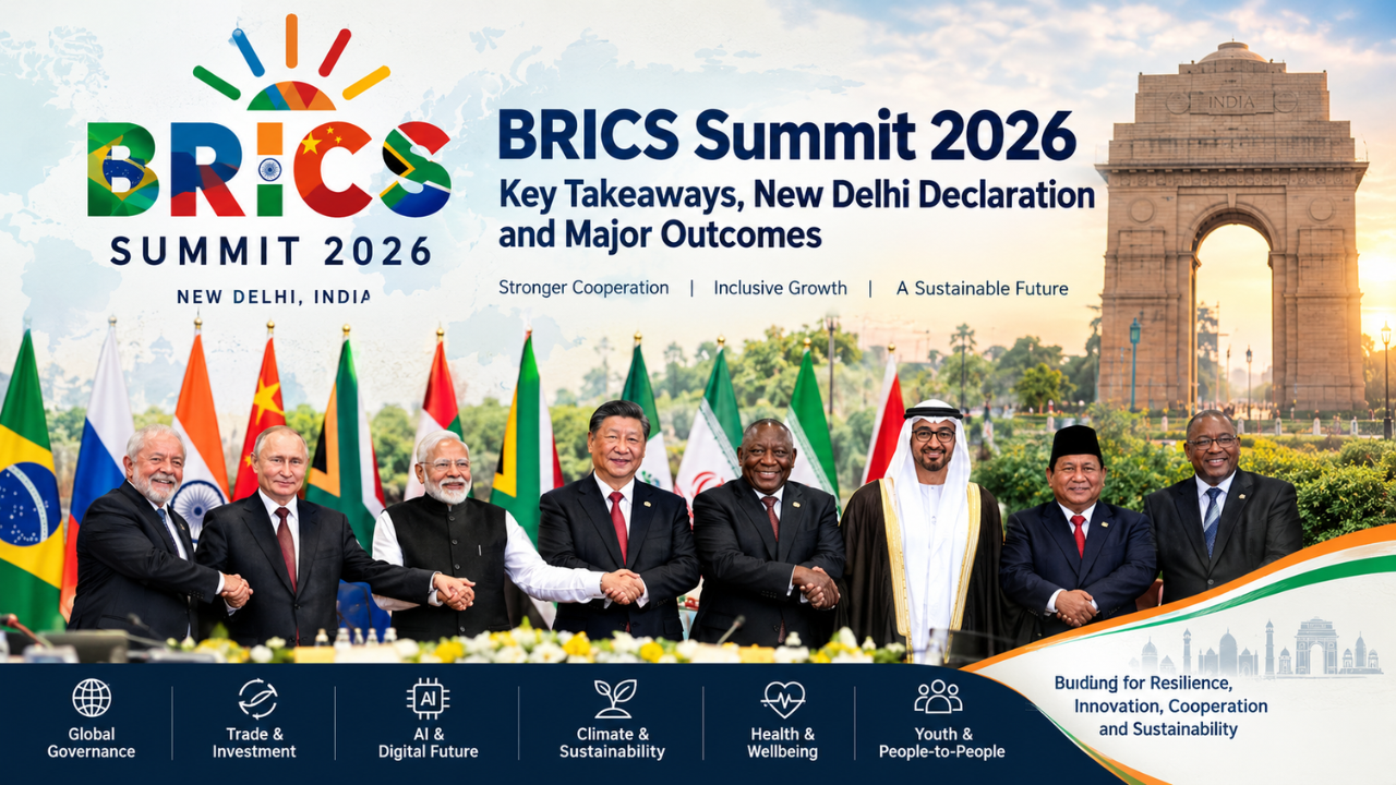 BRICS Summit 2026: Key Takeaways, New Delhi Declaration and Major Outcomes