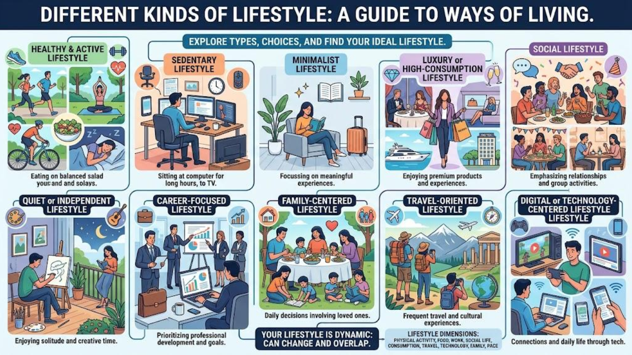 Different Kinds of Lifestyle: Types, Choices, Examples and How to Find Your Ideal Lifestyle