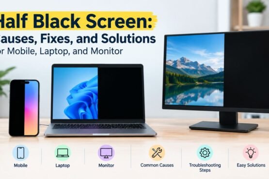 Half Black Screen