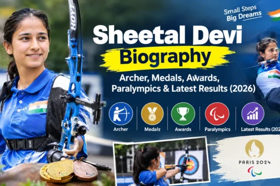 Sheetal Devi biography featuring Indian para archer with bow, medals, Paralympics and latest results 2026