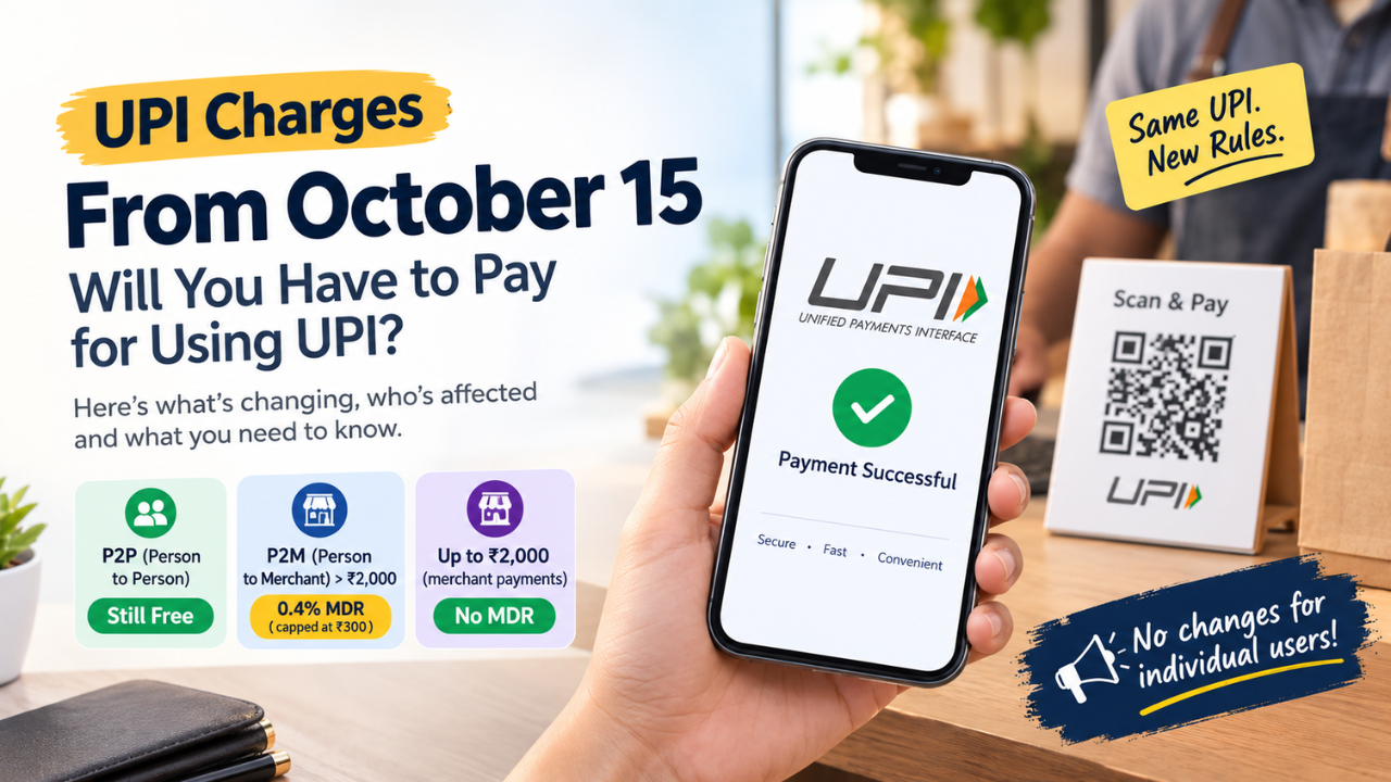 UPI Charges From October 15, 2026: What Will Change for Users and Merchants?