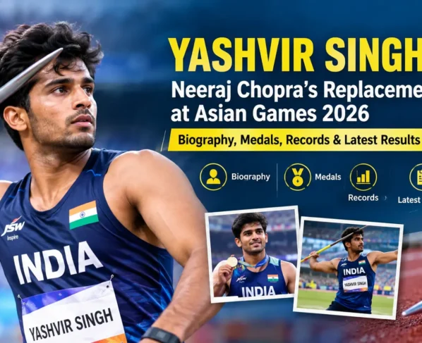 Yashvir Singh, Neeraj Chopra’s replacement in India’s Asian Games 2026 javelin squad