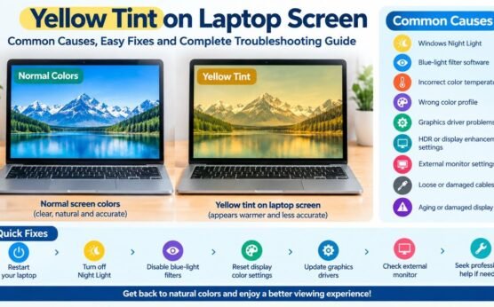 Yellow Tint on Laptop Screen