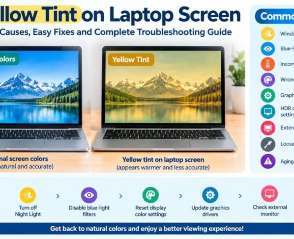 Yellow Tint on Laptop Screen