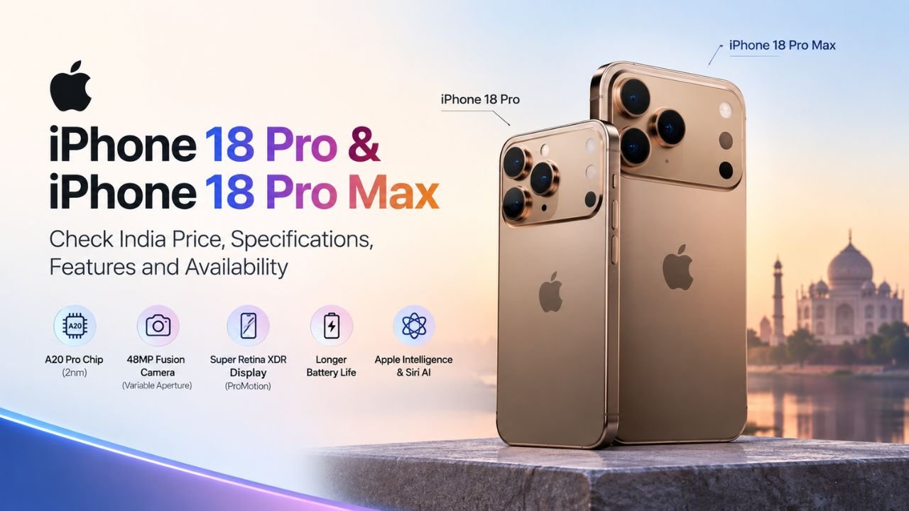 Apple iPhone 18 Pro and iPhone 18 Pro Max Launched: Check India Price, Specifications, Features and Availability